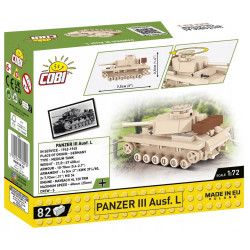 0902 KLOCKI COBI HISTORICAL COLLECTION PANZER III AUSF.L