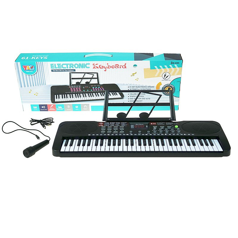 0947 ELEKTRONICZNY KEYBOARD ORGANY + MIKROFON
