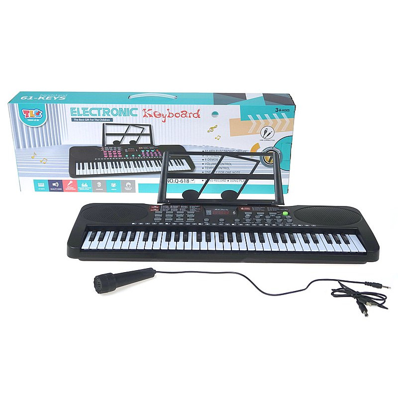 0947 ELEKTRONICZNY KEYBOARD ORGANY + MIKROFON