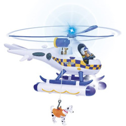 1010 STRAŻAK SAM HELIKOPTER POLICYJNY + FIGURKA 