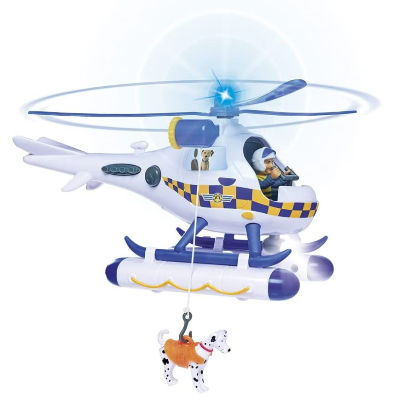 1010 STRAŻAK SAM HELIKOPTER POLICYJNY + FIGURKA 