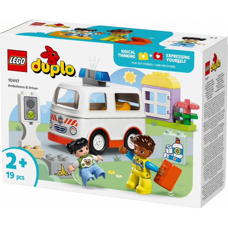 10447 KLOCKI LEGO DUPLO KARETKA Z KIEROWCĄ