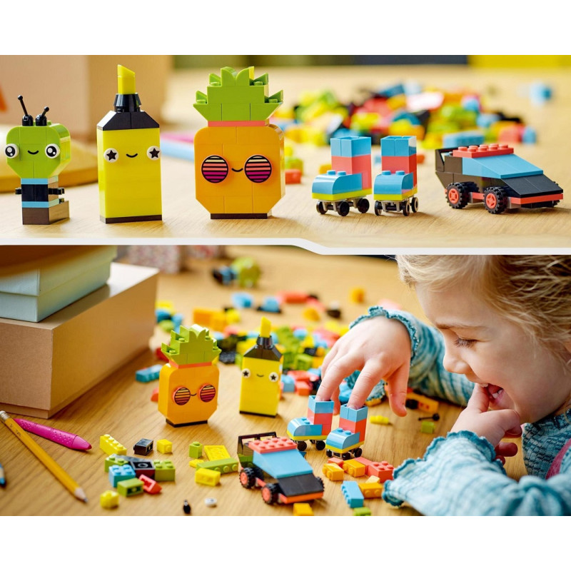 11027 LEGO CLASSIC ZABAWA NEONOWYMI KOLORAMI