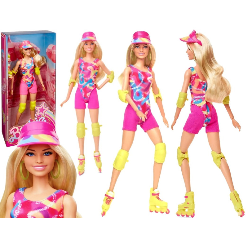 1255 Mattel Lalka filmowa Barbie na rolkach The movie Margot Robbie