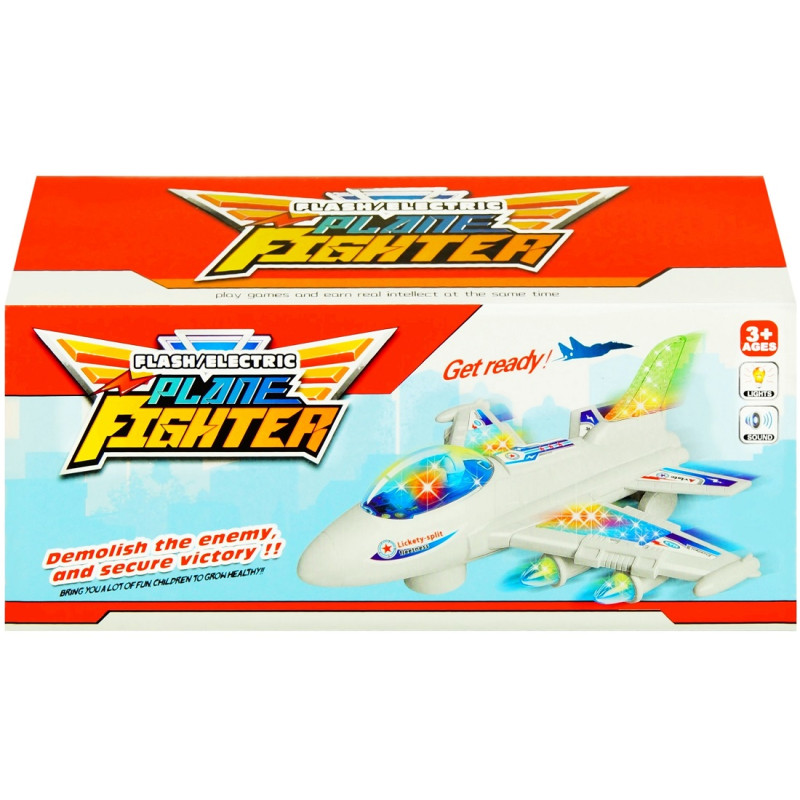 1254 SAMOLOT ODRZUTOWY ŚWIECI _ JEŻDZI _ DŹWIĘK 