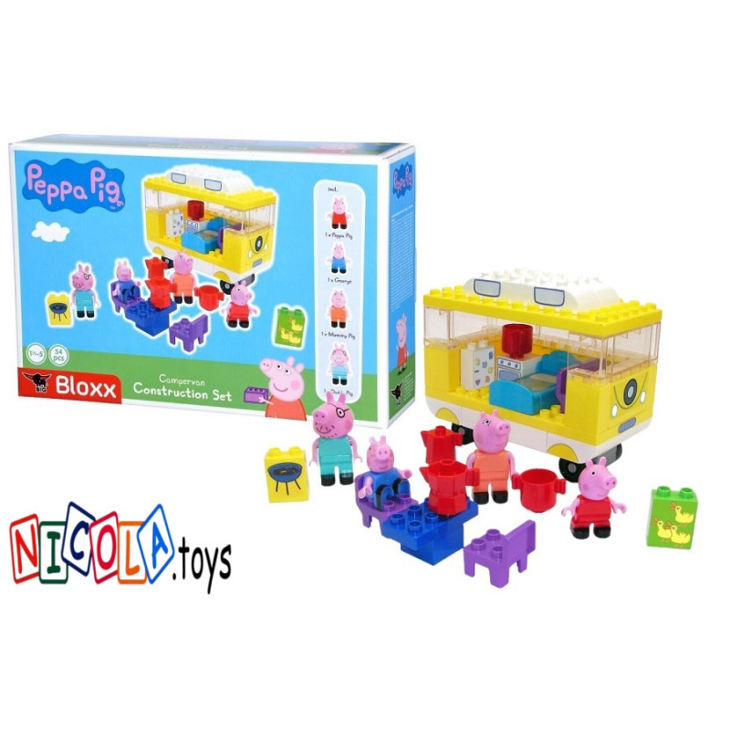 1456 KLOCKI ŚWINKA PEPPA PEPPA PIG BIGBLOXX KAMPER