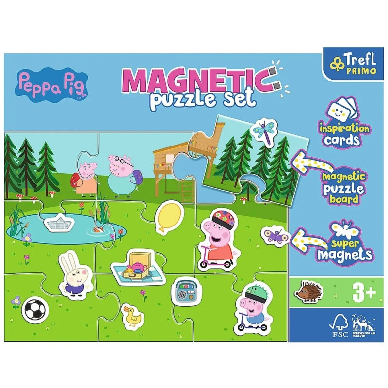 1648 PUZZLE MAGNETYCZNE ZABAWY PEPPY ŚWINKA PEPPA