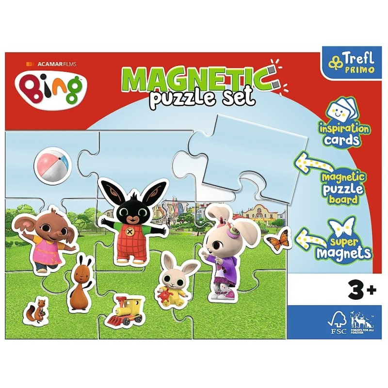 1655 BING PUZZLE MAGNETYCZNE ZABAWNY ŚWIAT BINGA
