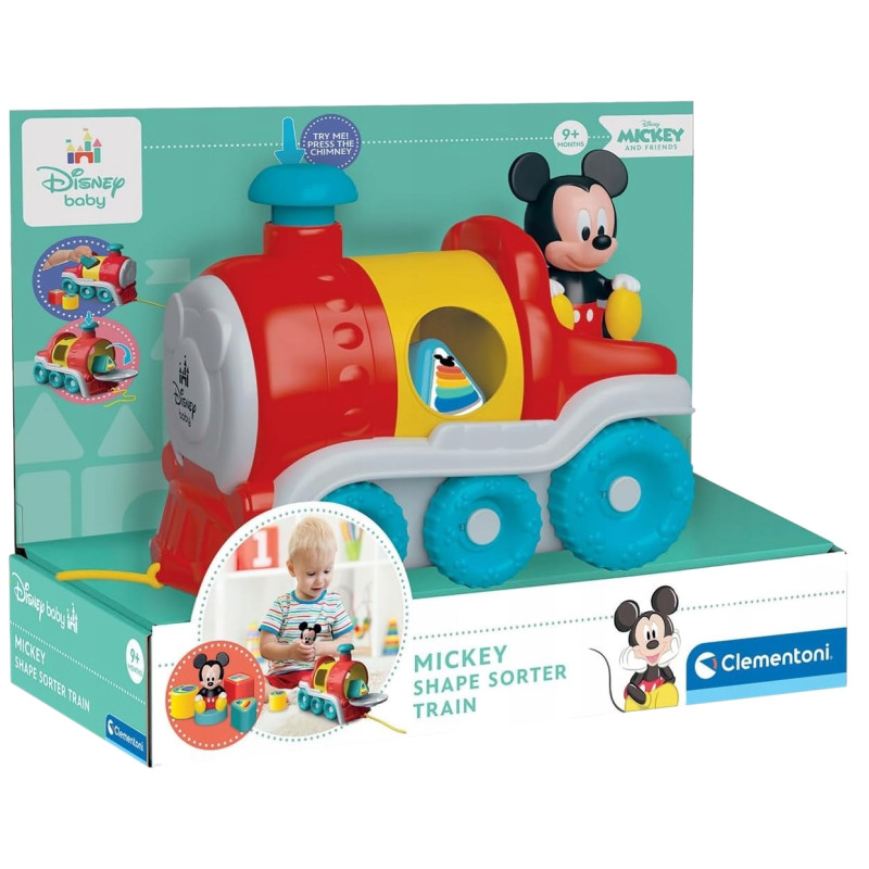 17900 CLEMENTONI BABY EDUKACYJNY POCIAG SORTER MYSZKA MIKI
