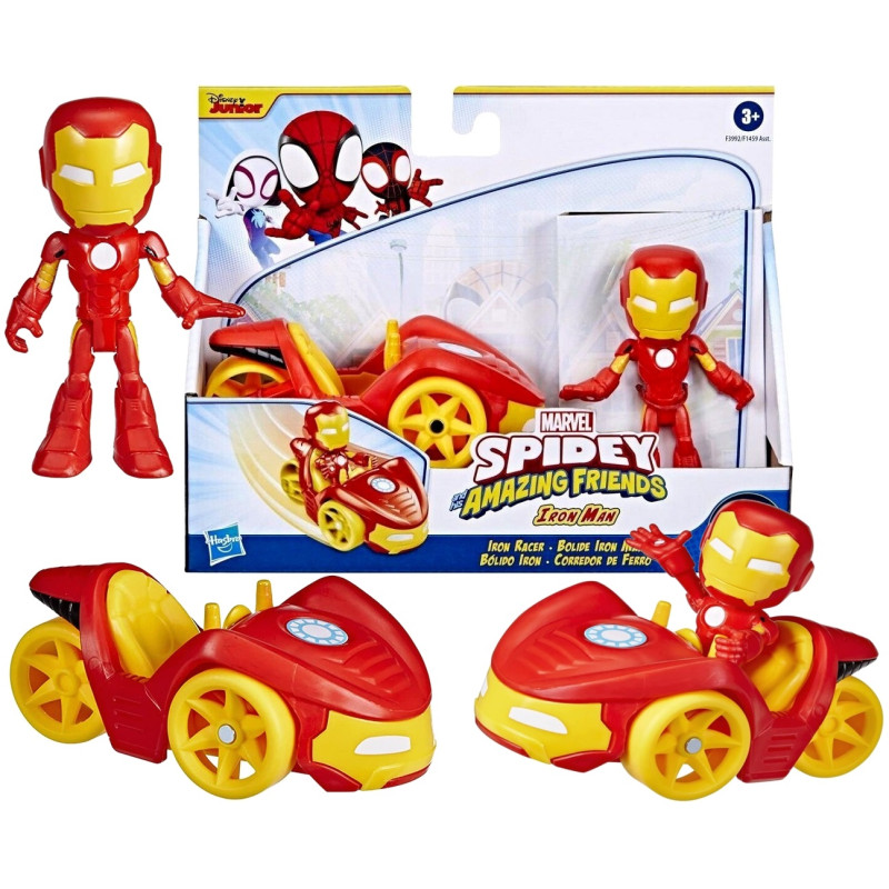 1810 SPIDEY I SUPER-KUMPLE IRON MAN FIGURKA Z POJAZDEM