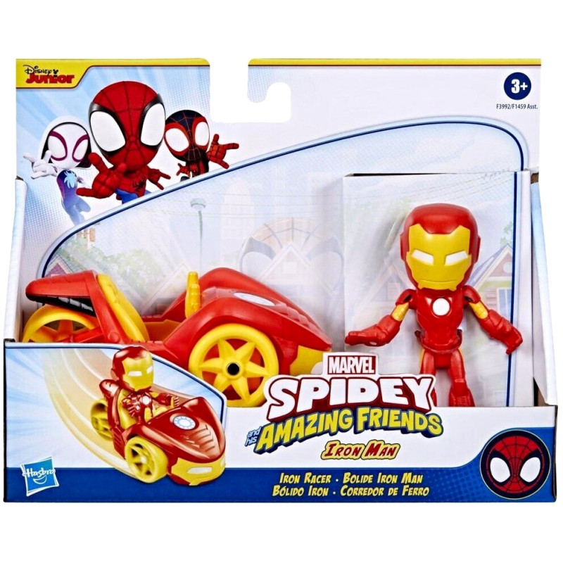 1810 SPIDEY I SUPER-KUMPLE IRON MAN FIGURKA Z POJAZDEM