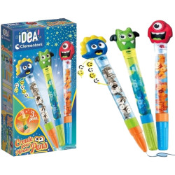 18833  Clementoni Idea zestaw kreatywny Fabryka długopisów Monster 