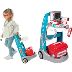 2077 SMOBY ELEKTRONICZNY WÓZEK MEDYCZNY MAŁY LEKARZ + AKCESORIA