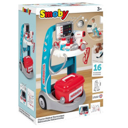 2077 SMOBY ELEKTRONICZNY WÓZEK MEDYCZNY MAŁY LEKARZ + AKCESORIA