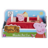 2087 ŚWINKA PEPPA DREWNIANE AUTO + FIGURKA