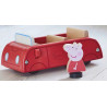 2087 ŚWINKA PEPPA DREWNIANE AUTO + FIGURKA