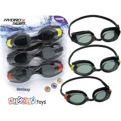 21096 OKULARKI 3szt OKULARY BASENOWE PŁYWACKIE BESTWAY 