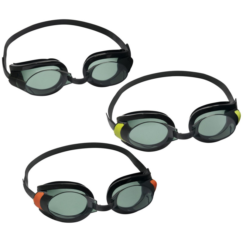 21096 OKULARKI 3szt OKULARY BASENOWE PŁYWACKIE BESTWAY 