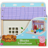 2124 ŚWINKA PEPPA DREWNIANA SZKOŁA + FIGURKI