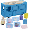 2223 ŚWINKA PEPPA DREWNIANY AUTOBUS SORTER 
