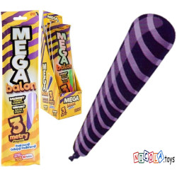2349 MEGA BALON EPEE FIOLETOWY PASKI 3 METROWY