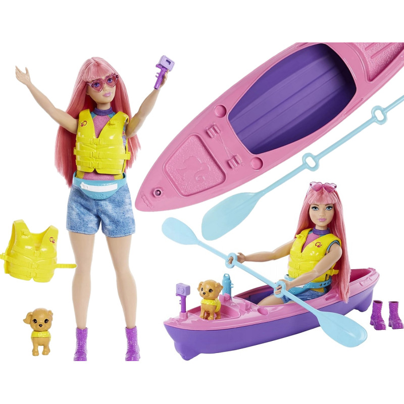 2427 BARBIE DAISY NA KEMPINGU LALKA + KAJAK