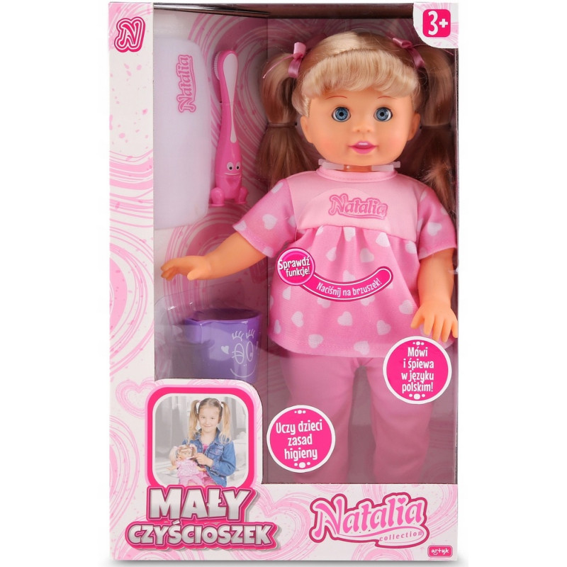 2514 DUŻA LALKA NATALIA MAŁY CZYŚCIOSZEK 