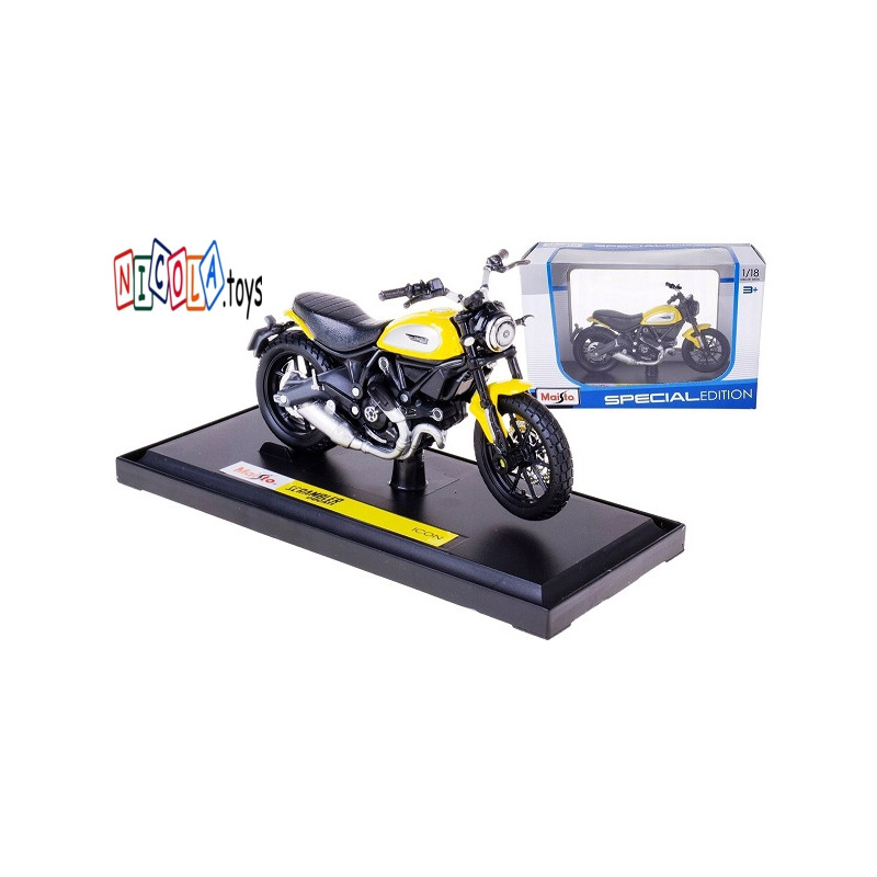 2560 KOLEKCJONERSKI MOTOR SCRAMBLER DUCATI ICON MAISTO