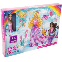 2684 BARBIE KALENDARZ ADWENTOWY + LALKA AKCESORIA 