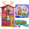 2757 ENCHANTIMALS MAŁY DOMEK JELONKÓW + LALKA
