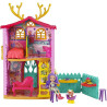 2757 ENCHANTIMALS MAŁY DOMEK JELONKÓW + LALKA