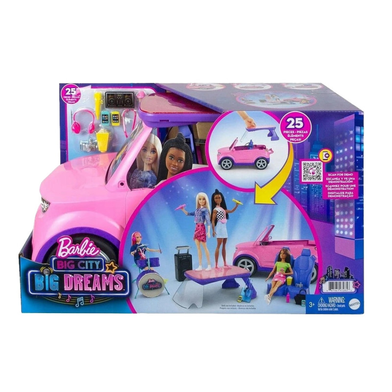 2856 BARBIE ZESTAW 2w1 SAMOCHÓD KONCERTOWA SCENA