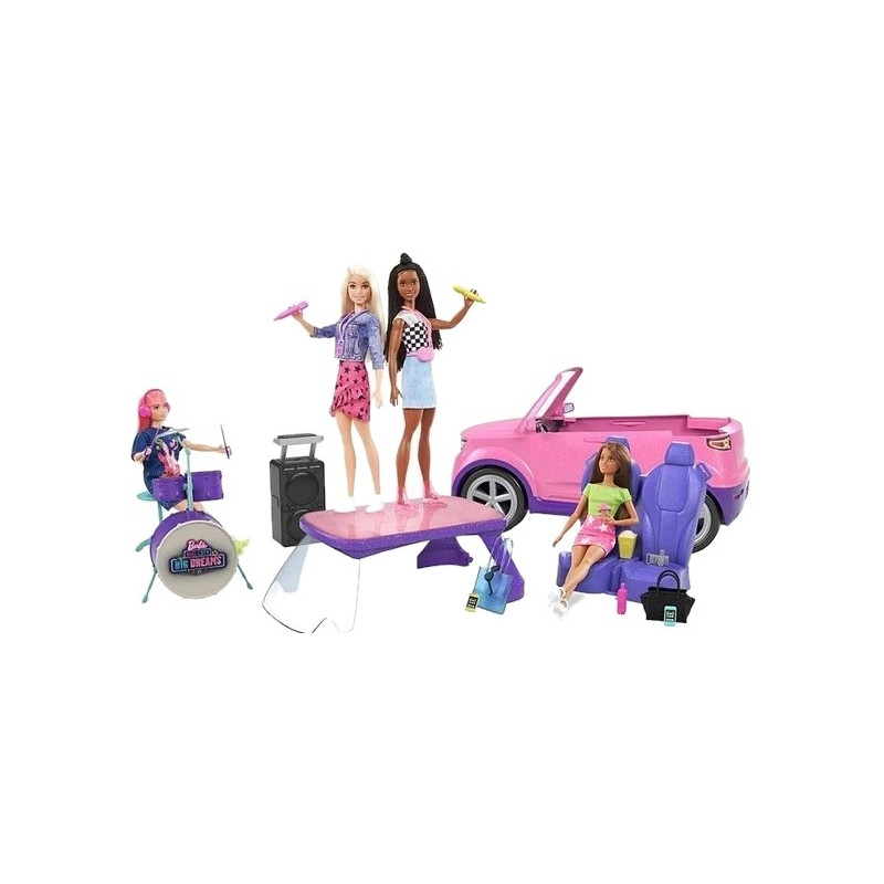 2856 BARBIE ZESTAW 2w1 SAMOCHÓD KONCERTOWA SCENA