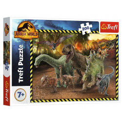 2878 PUZZLE 200 EL DINOZAURY Z PARKU JURAJSKIEGO