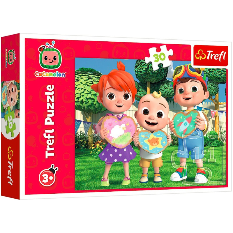2958 TREFL PUZZLE 30 ELEMENTÓW COCOMELON, COCOMELON BAWMY SIĘ RAZEM 