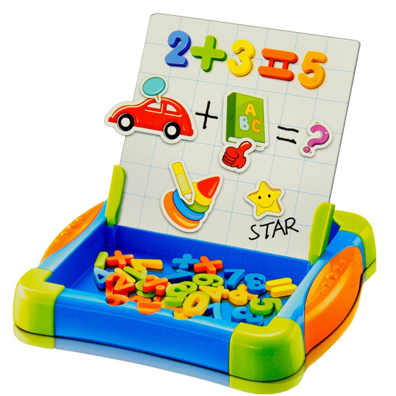 3018 EDUKACYJNA TABLICA MAGNETYCZNA LITERKI CYFERKI 