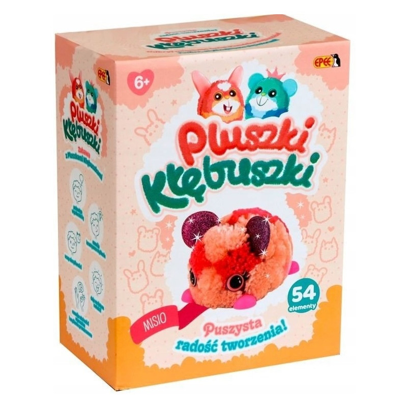 3100 PLUSZKI KŁĘBUSZKI PUSZYSTY MISIO MASKOTKA 