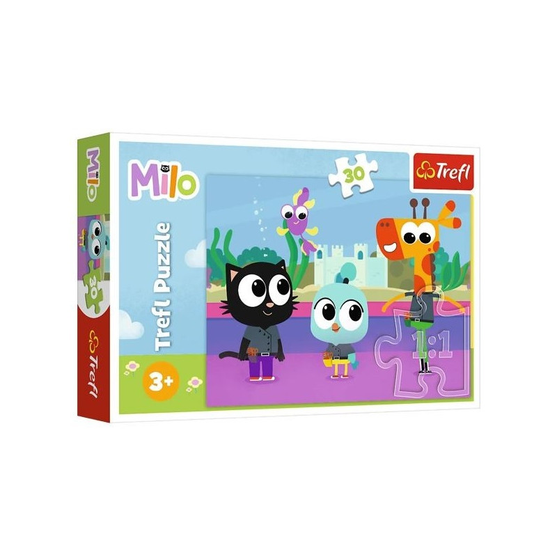 3108 TREFL PUZZLE 30 ELEMENTÓW MILO KOTEK MILO