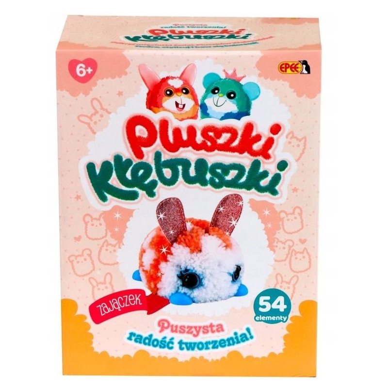 3117 PLUSZKI KŁĘBUSZKI PUSZYSTY ZAJĄCZEK MASKOTKA