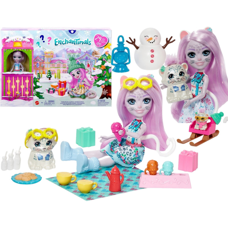 3147 ENCHANTIMALS KALENDARZ ADWENTOWY Z LALKĄ