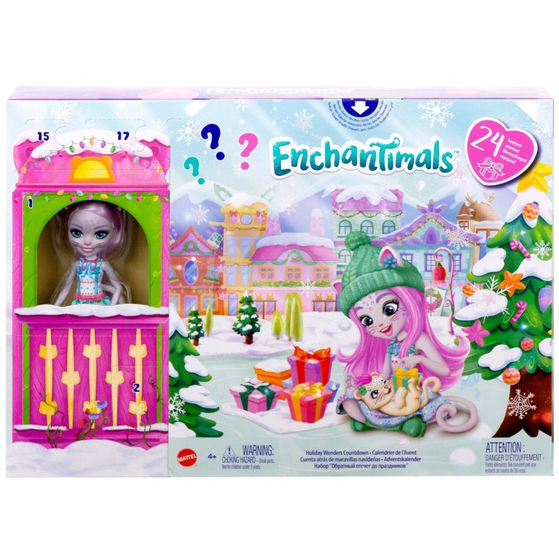 3147 ENCHANTIMALS KALENDARZ ADWENTOWY Z LALKĄ