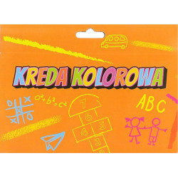 3177 KOLOROWA KREDA CHODNIKOWA SZKOLNA 8szt 