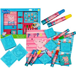 3194 ZESTAW PLASTYCZNY + STEMPELKI ŚWINKA PEPPA