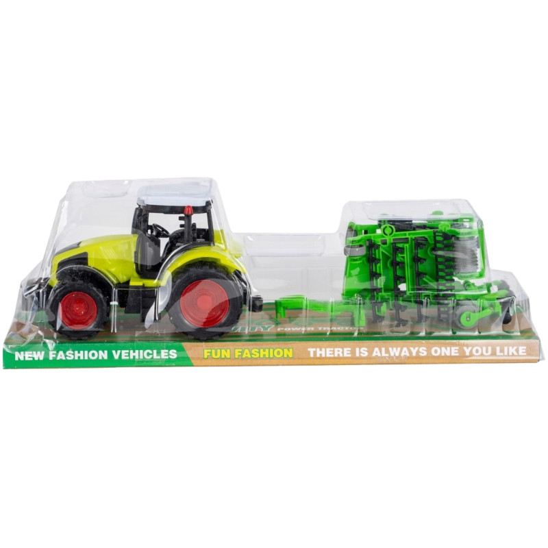 3232 TRAKTOR Z NAPĘDEM + MASZYNA ROLNICZA BRONY ZĘBOWE
