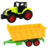 3270 TRAKTOR Z NAPĘDEM + ZÓŁTA PRZYCZEPA RUCHOME ELEMENTY