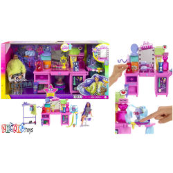 3297 BARBIE EXTRA TOALETKA ZE  ŚWIATŁEM + LALKA 