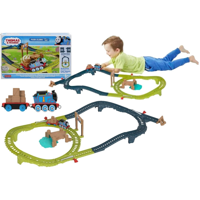 3304 TOMEK I PRZYJACIELE LOKOMOTYWA POPCHAJ I JEDŹ TORY 251 CM FISHER PRICE
