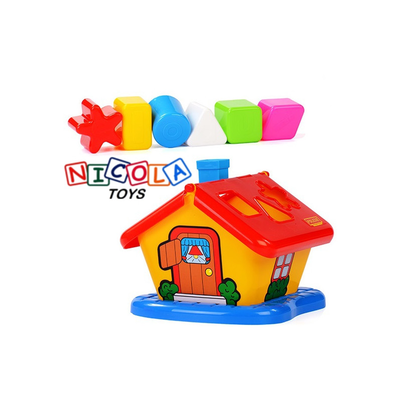 3354  EDUKACYJNY DOMEK + KLOCKI POLESIE