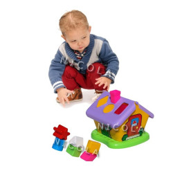 3354  EDUKACYJNY DOMEK + KLOCKI POLESIE