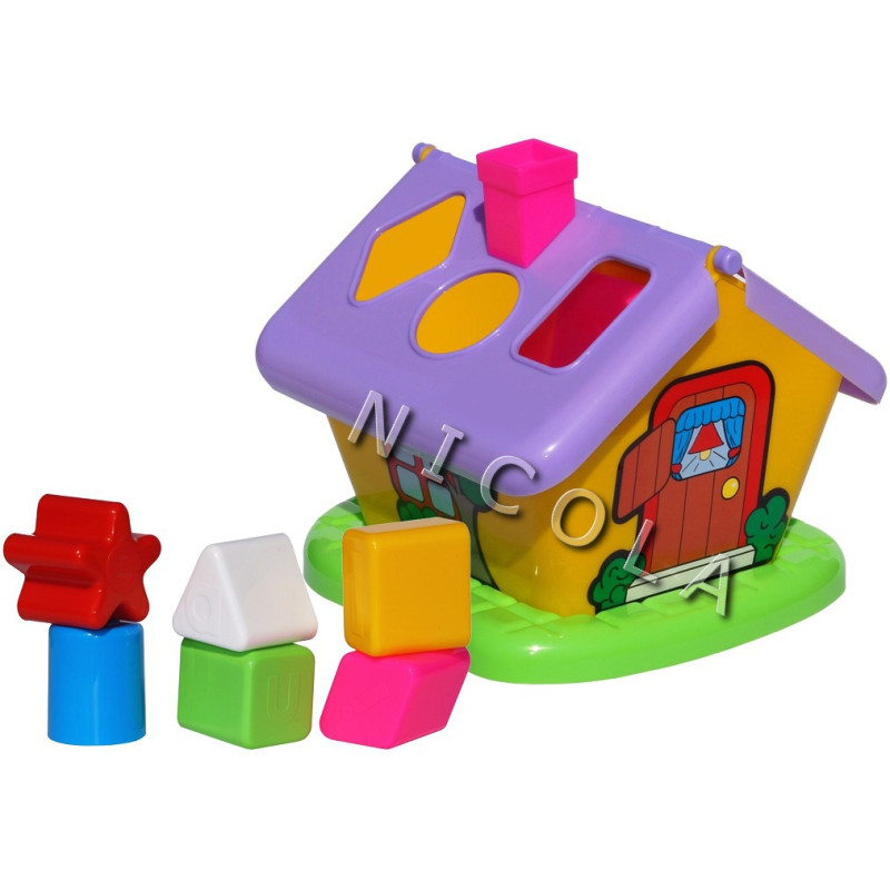 3354  EDUKACYJNY DOMEK + KLOCKI POLESIE